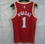 NBA 1 Mcgrady Rockets Maillot Retro Rouge personnalisé imprimé